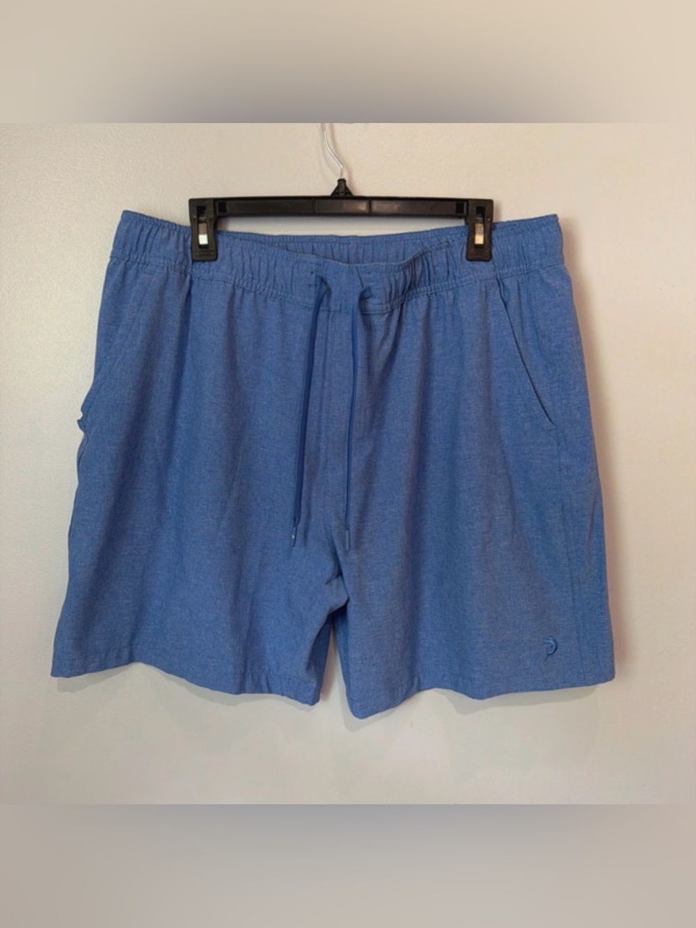 Reel Legends Men's Athletic Drawstring Performance Shorts Blue mens medium #1200